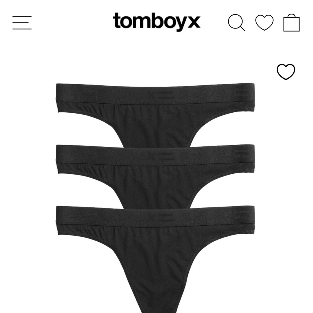 Tomboyx 3 pack TENCEL thongs